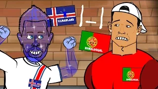 ICELAND BABY! Portugal vs Iceland 1-1 (UEFA Euro 2016 Birkir Bjarnason goal and highlights)