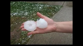 2012 Christmas Day Hail Storm Hits Taylors Hill in Melbourne with GOLF BALL's