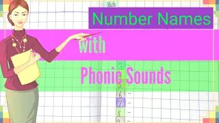 Numbers Names1 to100  in words with Phonic Sounds|How to teach number names easily to kids|ABCworld