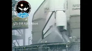 STS-51F RSLS Abort (NASA TV Coverage)