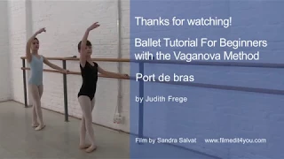 Ballet Tutorial For Beginners - Vaganova Method - Port de bras