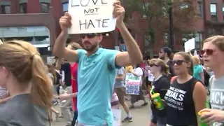 VIDEO: Boston counter-protesters march in city