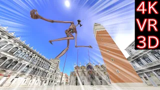 【MMD VR180】Siren Head Sprints in Venice  (サイレンヘッドがヴェネチアで疾走)