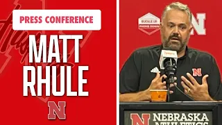 Nebraska Football Head Coach Matt Rhule speaks ahead of Huskers' season opener against Minnesota