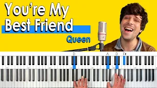 How To Play "You're My Best Friend" by Queen [Piano Tutorial/Chords for Singing]