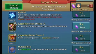 Lords Mobile - Bargain store aftermath - upgrades and progress.