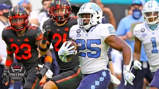 North Carolina rushes for over 550 yards in blowout win vs. Miami | 2020 College Football Highlights
