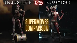 Evolution of Injustice games | ★ Injustice vs Injustice 2 | All Super moves [4K]