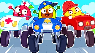 🚔 Yes! Police Monster Truck! 🤩 Rescue Team Find My Toy || Best Cartoon by Pit & Penny Stories 🥑💖