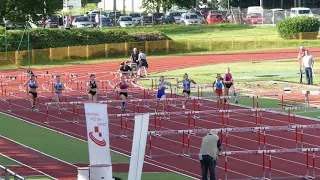 100m prepone juniorke, FINALE, Mia Wild 15.05