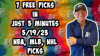 NBA, MLB, NHL  Best Bets for Today Picks & Predictions Friday 5/19/23 | 7 Picks in 5 Minutes