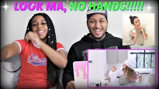 Liza Koshy "BAKING WITH NO HANDS CHALLENGE!!" REACTION!!!!