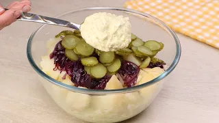 Simple and tasty Potato salad! I never get tired of eating this! Delicious dinner recipe