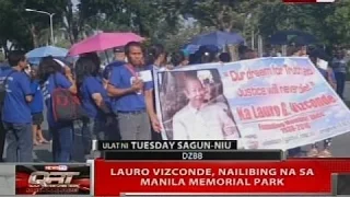 QRT: Lauro Vizconde, nailibing na sa Manila Memorial Park