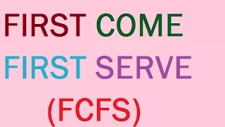 FCFS (First Come First Serve) scheduling explained step by step !!!