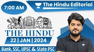 22 Jan 2024 | The Hindu Analysis | The Hindu Editorial | Editorial by Vishal sir | Bank | SSC | UPSC