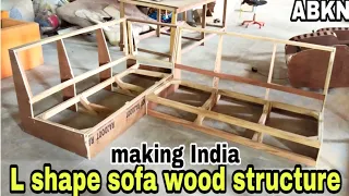 L shape sofa corner set making step by step full tutorial