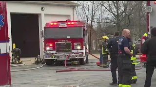 Flames break out at local fire department