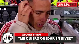 LA ALEGRÍA DE ESEQUIEL BARCO: "ME QUIERO QUEDAR EN RIVER"