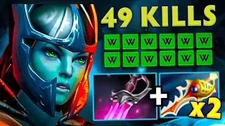 Swift Blink Phantom Assassin 49Kills One Shot x2 Divine Rapiers + Khanda Builds Dota 2