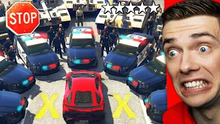 Crossing ENTIRE GTA 5 MAP Without BREAKING LAWS (Challenge)