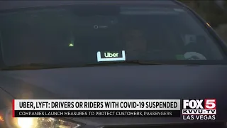 Rideshare drivers take coronavirus precautions