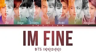 BTS (방탄소년단) - 'I'M FINE' LYRICS (Color Coded Han|Rom|Eng|가사)