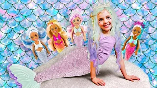 Stella Becomes a MERMAID!!! (Feat Color Reveal Barbie)