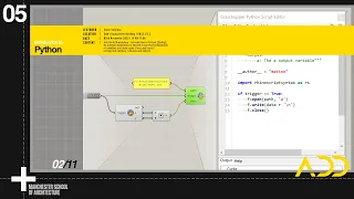 ADD Workshop 05 - Introduction to Python (in Grasshopper)