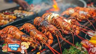 Street Grilled Seafood - FRESH and CHEAP Giant Lobsters, Oysters & Snails | Saigon Street Food 2024