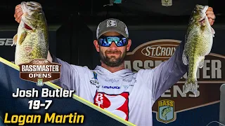 OPEN: Josh Butler leads Day 1 at Logan Martin Lake with 19 pounds, 7 ounces