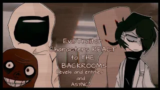 Evil/Traitor Character REACT to THE BACKROOMS||MULTIFANDOM REACTION(read desk‼️)와이드독 🍷