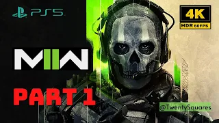 CALL OF DUTY MODERN WARFARE 2 Gameplay Walkthrough Part 01 | 4K 60FPS PS5 | @TwentySquares