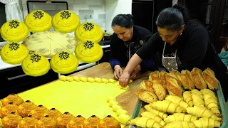 Amazing Delicious Sweets of Azerbaijan Novruz Holiday   Shor Gogal   Kyata   Banana   Mutaki