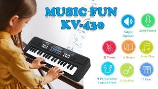 Piano Music Fun KV 430 🎹 🎶||  Introducing the Enchanting Piano Toy for Kids! 🎵✨