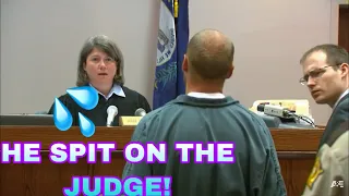 HE SPIT ON THE JUDGE! Court Cam Reaction!