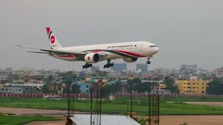Bangladesh Airlines Boeing 777-3E9 ER Landing At Dhaka || Captured by Camera || Tahaan Mohammad