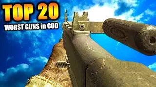 Top 20 "WORST GUNS" in COD HISTORY (Call of Duty) | Chaos