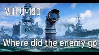 World of Warships - VIII U-190 Replay, where did the enemy go
