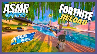 ASMR Gaming 😴 Fortnite Reload Desert Drop New Map Gameplay 💤 Soft Whispering 🎧 Controller Sounds 🎮