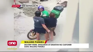 Viral delivery rider na sinigawan dahil walang panukli