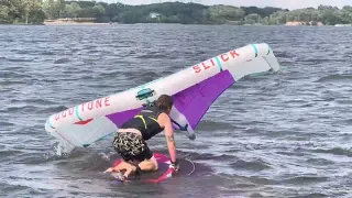 First flight wing foiling