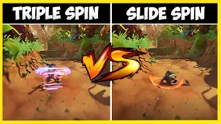 Crash Bandicoot 4 - Triple Spin VS Slide Spin... Which is the Best & Fastest?