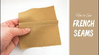 How to Sew: French Seams | Step-by-Step Sewing Tutorial | Neat Seam for Lightweight Fabrics