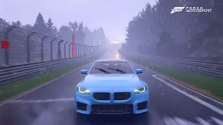 Forza Motorsport | Nürburgring Nordschleife (Heavy Rain) | 450HP 2023 BMW M2 [HOT LAP] 4K