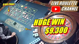 🔴 LIVE ROULETTE |🚨 HUGE WIN 💲9.300 In Real Vegas Casino 🎰 $100 Chips Bets Exclusive✅ 2024-05-21