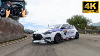 Hyundai Veloster N - Police Car | Forza Horizon 5 | Logitech G923 Wheel Steering Gameplay