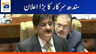 Sindh Budget 2022-23 - Sindh Government Huge Announcement | Geo News