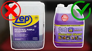 Do NOT use ZEP to clean aluminum!