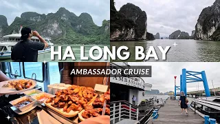 Ha Long Bay Luxury Cruise | Ambassador Cruise | Vietnam Travel Vlog [4K - ENG sub]